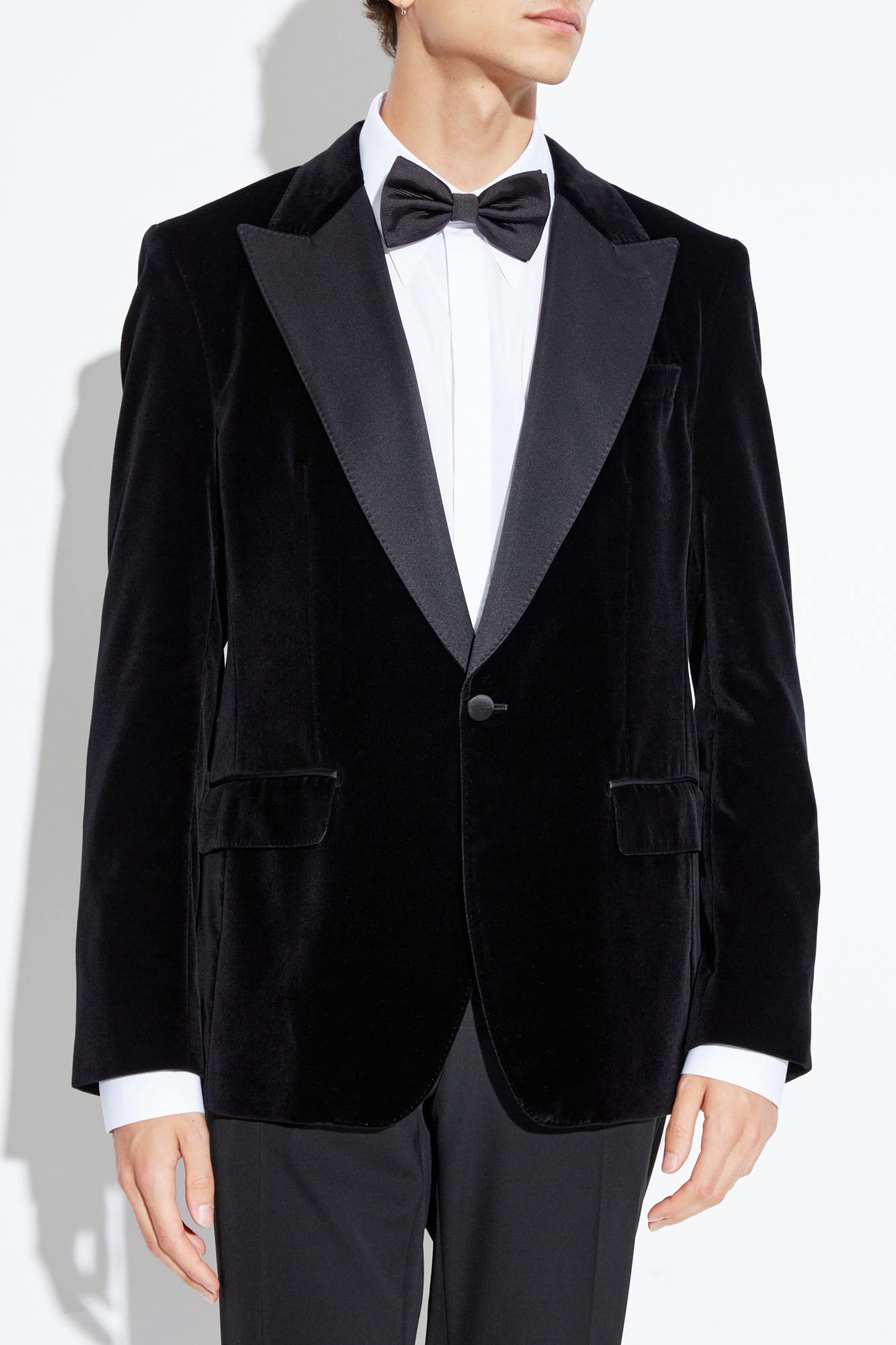 Black Velvet Blazer Dolce & Gabbana - SchaferandweinerShops